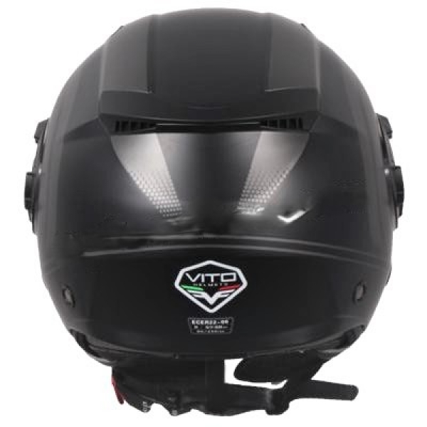 Helm VITO JET ISOLA - schwarz-matt/titamium
